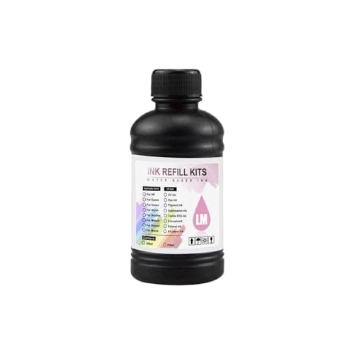 UHRSERNJ LED-Tinte 250 ml pro Flasche, kompatibel mit DX4 DX5 DX6 Print THEADS für L800 L805 R1390 R1400 R1410 I3200 1600 Universaldrucker (Hard Ink-LM) von UHRSERNJ