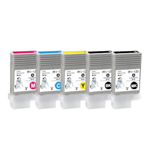 UHSTJW 1 bis 5 PCs PFI120 PFI 120 PFI-120 Tintenpatron(PFI-120 5color 1set) von UHSTJW