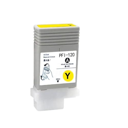 UHSTJW 1 bis 5 PCs PFI120 PFI 120 PFI-120 Tintenpatron(PFI-120 Y) von UHSTJW