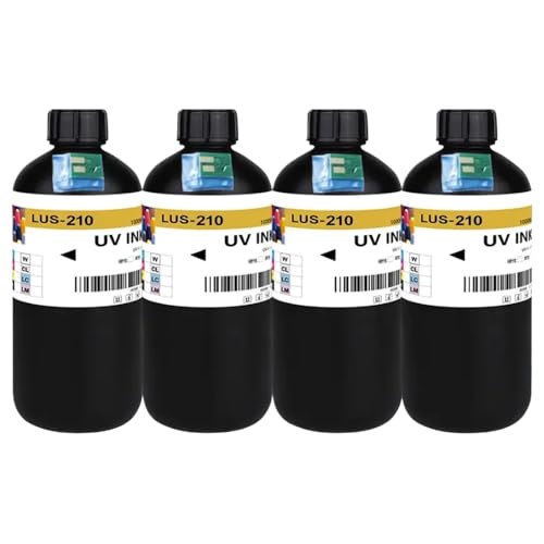 UHSTJW 1000 ml 1L Ersatztinte kompatibel mit Mimaki LUS-210-Drucker und Mimaki UJV100-160 Druckertinte mit Chips(Hard-C-1L) von UHSTJW