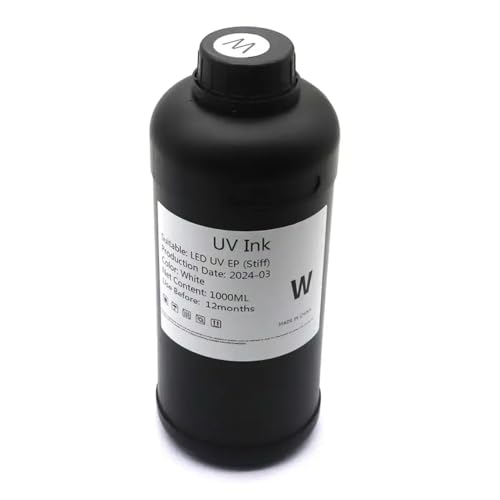 UHSTJW 1000 ml Tinte kompatibel mit i3200 LED I1600 TX800 XP600 L800 L1800 L805 DX5 DX7 PINTHEAD Kompatibel mit einen modifizierten Drucker mit Weich- oder Harttuschpatronen(1000ml-Hard-WT) von UHSTJW