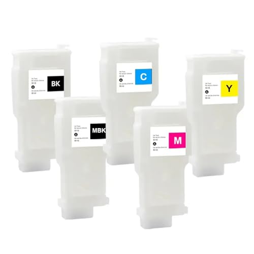 UHSTJW 300 ml nachfüllbare Tintenpatrone PFI-320 PFF-320 kompatibel mit PFI 320 PFI320 Kompatibel mit TM200 TM205 TM300 TM305 Drucker Kein Chip erforderlich von UHSTJW