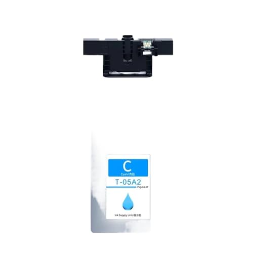 UHSTJW 4PCS T05A1 T05A2 T05A3 T05A4 Tintenpigment-Tinte-Tinte mit Workforce Pro WF-C878R WF-C879R C878R Drucker Tinte Ersatzbeutel(Cyan 220ml) von UHSTJW
