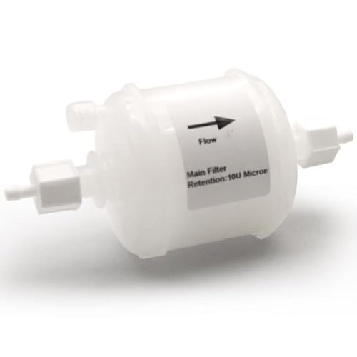 UHSTJW 5 Mikromikronenkapsel -Tintenfilter kompatibel mit MyJet Liyu JHF Allwin DGI Lösungsmittel Drucker Universal Tintenfilter Kompatibel mit menschliche Drucker(White(Straight) 10UM) von UHSTJW