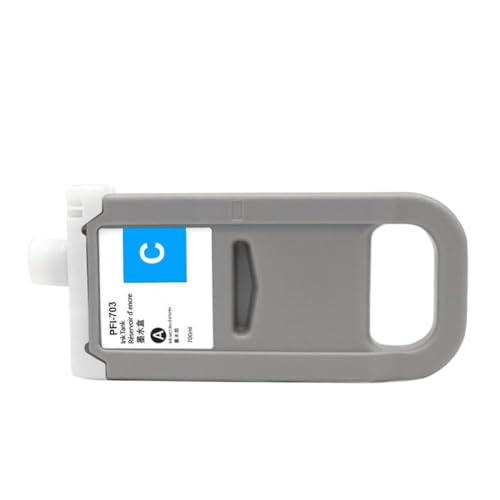 UHSTJW 700ml PFI703 PFI-703 PFI 703 Kompatible Pigmentinkartusche Kompatibel mit Großformatdrucker wie IPF 810 IPF820 IPF815 IPF825 mit Pigmenttinte(Pigment-C) von UHSTJW