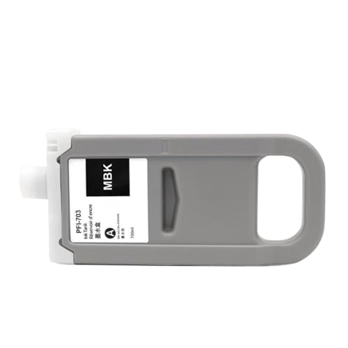 UHSTJW 700ml PFI703 PFI-703 PFI 703 Kompatible Pigmentinkartusche Kompatibel mit Großformatdrucker wie IPF 810 IPF820 IPF815 IPF825 mit Pigmenttinte(Pigment-MBK) von UHSTJW