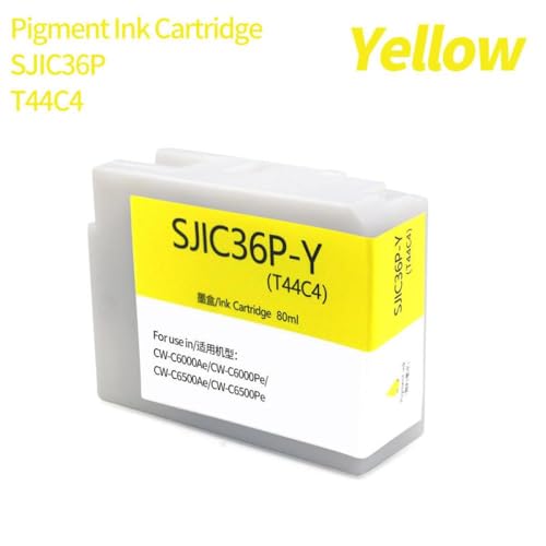 UHSTJW 80ml T44C1 SJIC36P 36P Tintenpatron(SJIC36P T44C4-Y) von UHSTJW