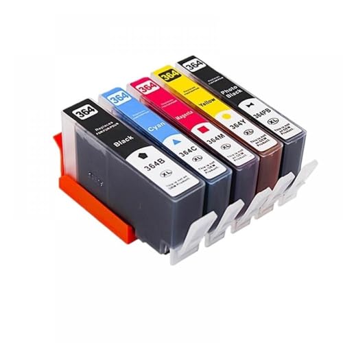 UHSTJW Kompatible Tintenpatrone 364XL Kompatibel mit DeskJet 3070A 3520 Photosmart 5510 5520 6510 6520 7510 Drucker Ersatz(1SET 5PK) von UHSTJW