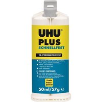 UHU 2K-Epoxidharzklebstoff PLUS SCHNELLFEST 15,5g farblos Doppelspritze von UHU®