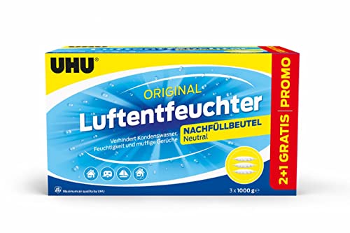 Uhu Air Max 3 x 1000 g Luftentfeuchter Sparpack Raumluft Regulierung Entfeuchter von UHU