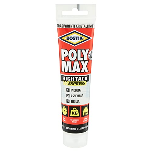 Bostik Poly Max High Tack Express Montagekleber, transparent, Schlauch 115 g von BOSTIK