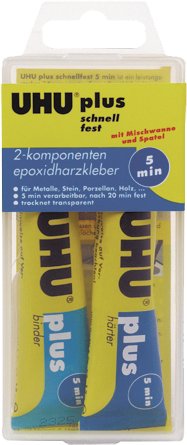 Komponenten-Epoxidharzkleber UHU® plus schnellfest, Inhalt 35g von UHU