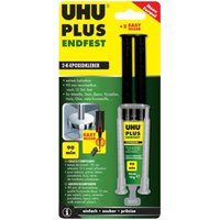 [NEUWERTIG] B-Ware Uhu Plus Endfest 300 2 K Kleber Doppelspritze Epoxidharz Kleber 15g Mischer von UHU