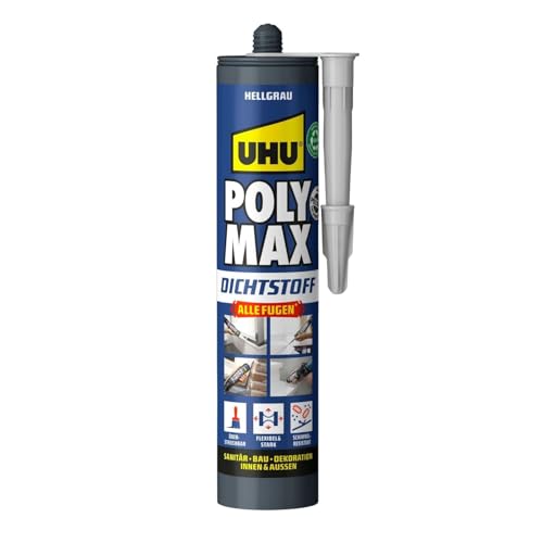 UHU POLY MAX Dichtstoff hellgrau, Kartusche 280ml von UHU