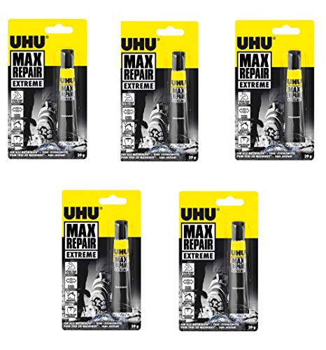 UHU 45820 Max Repair Extrem Kleber (20 g Tube) (5X MAX Repair Extreme 20 g) von UHU