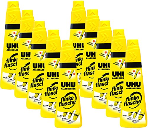 UHU 46315 - Alleskleber flinke Flasche 90 g (10, 90g Flasche) von UHU