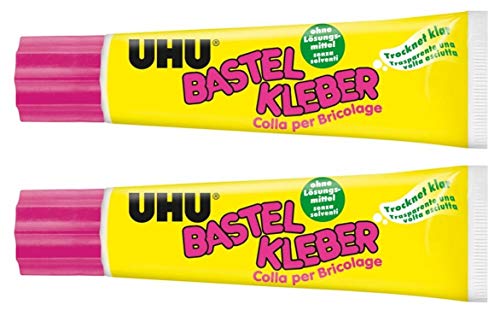 UHU 47735 - Bastelkleber, Tube mit 90 g (90g, Bastelkleber, 2 Tuben) von UHU