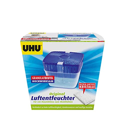 UHU Luftentfeuchter Original, Bekämpft Feuchtigkeit und Schimmel in Wohnräumen, 450 g von UHU