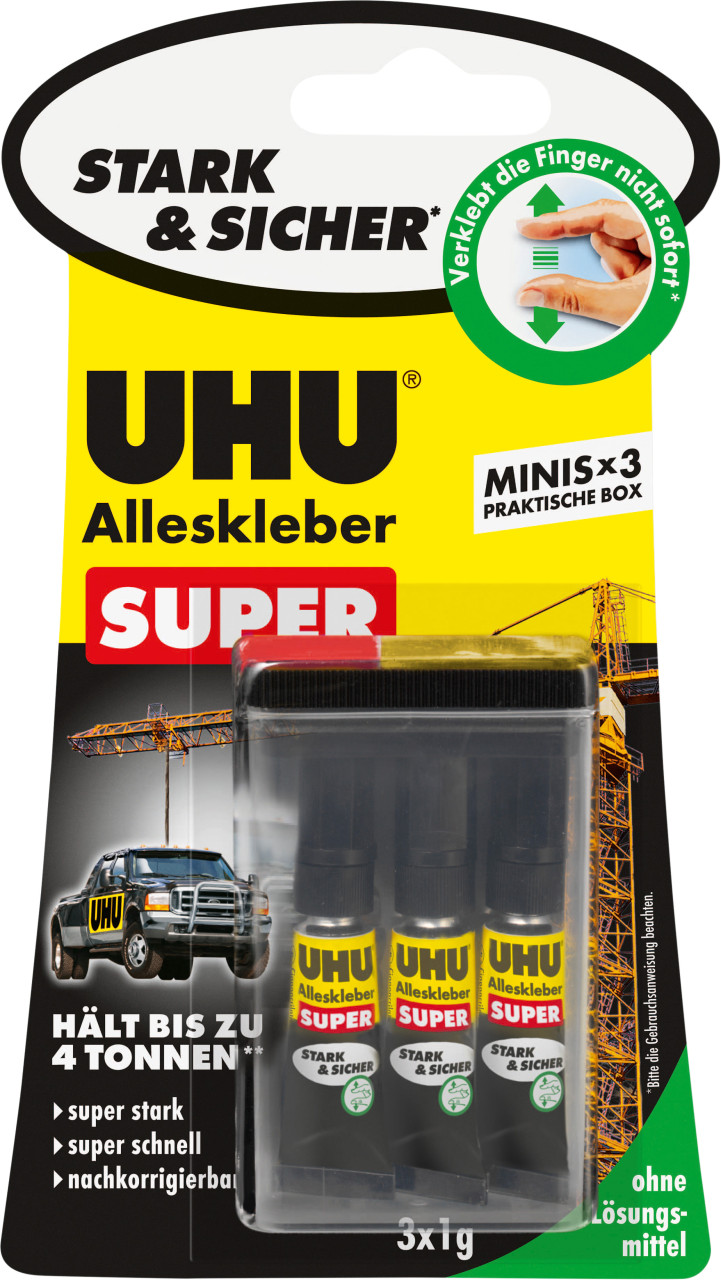 UHU Alleskleber Super Minis 3 x 1 g 3 g ( 3 x 1 g) von UHU