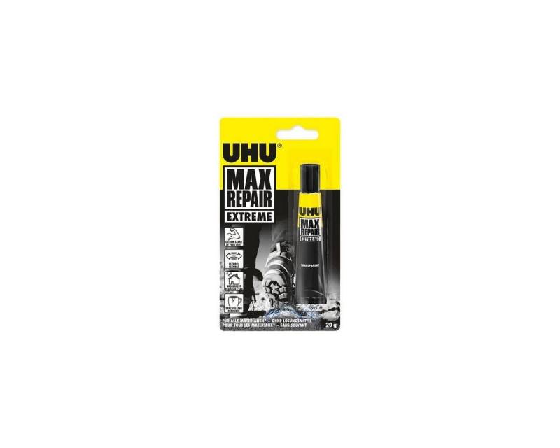 UHU Bastelkleber UHU Max Repair Extreme Kleber 20g transparent Polymer Technologie UHU Bastelkleber UHU Max Repair Extreme Kleber 20g transparent Polymer Technologie von UHU