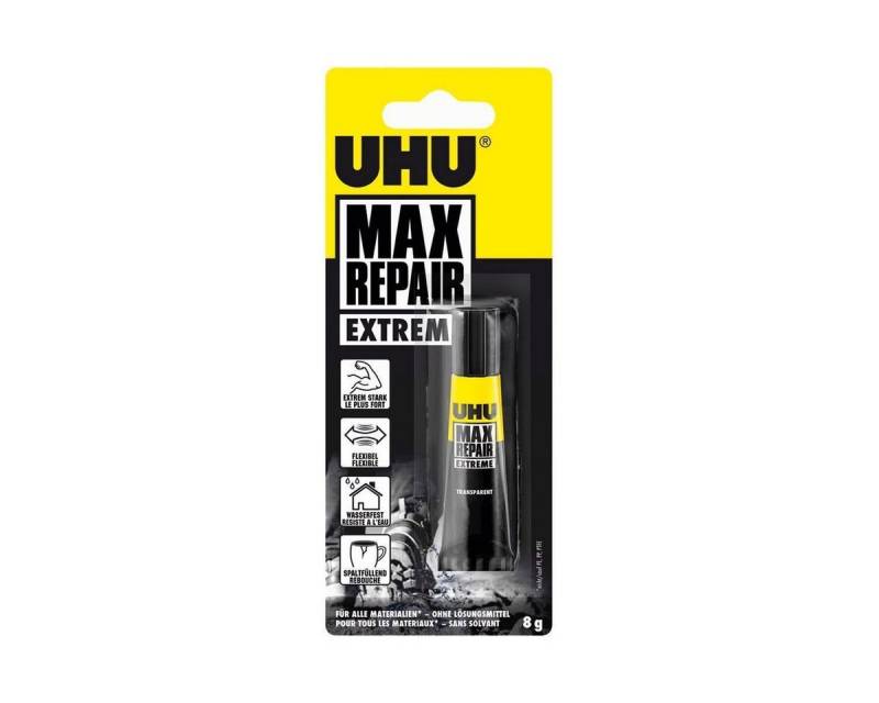 UHU Bastelkleber UHU Max Repair Extreme Kleber 8g transparent Polymer Technologie UHU Bastelkleber UHU Max Repair Extreme Kleber 8g transparent Polymer Technologie von UHU