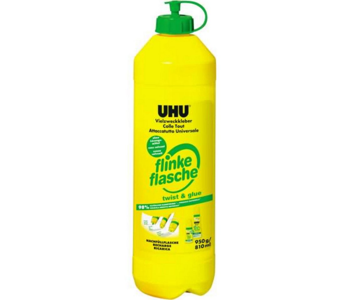 UHU Bastelkleber UHU flinke flasche Alleskleber Nachfüllflasche 2x 950g Vielzweckkleber UHU Bastelkleber UHU flinke flasche Alleskleber Nachfüllflasche 2x 950g Vielzweckkleber von UHU
