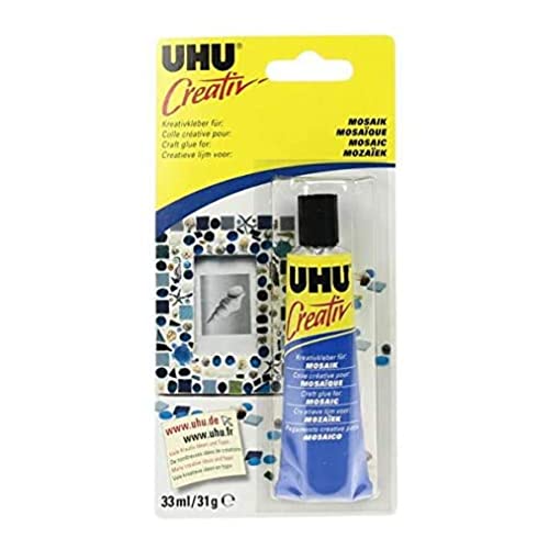 UHU Creativ' Mosaik, Einzigartige, glasklare und gelartige Konsistenz, 33 ml von UHU