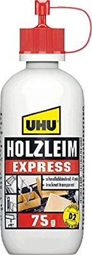 UHU Holzleim express D2/48580, express, 75g, Inh. 75g von UHU