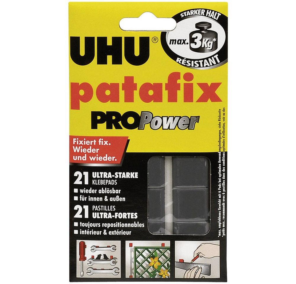 UHU Klebehaken UHU patafix PROPower Weiß Inhalt: 21 St., (47905) von UHU