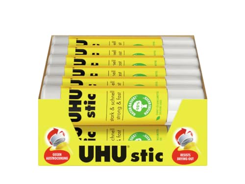 UHU Stic, Der Bewährte Klebestift - Klebt Stark, schnell und dauerhaft, 12 x 21 g von UHU