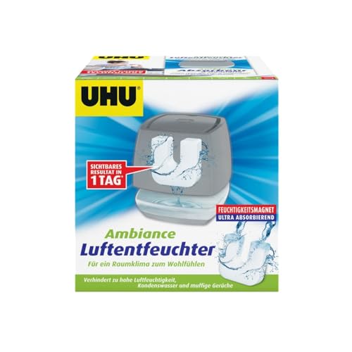 UHU Luftentfeuchter Ambiance anthrazit + Nachfüll-Tab 450g von UHU