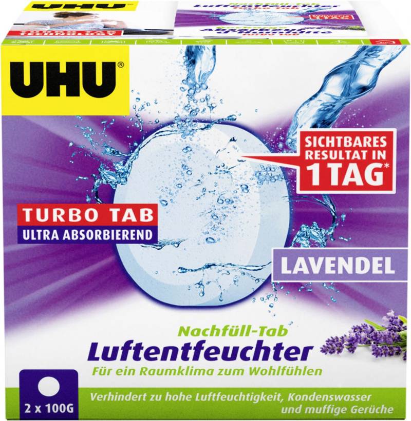 UHU Luftentfeuchter Nachfülltabs Lavendel, 2 x 100 g von UHU