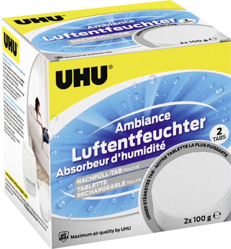 UHU Luftentfeuchter Nachfülltabs neutral, 2 x 100 g von UHU