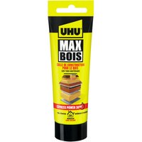 UHU Max Holz Express - Holzleim SMP, extrem stark und schnell, wasserfest, D4, lösungsmittelfrei, weiß, Tube 100g von UHU