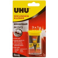 UHU Minis Sekundenkleber 3x 1,0 g von UHU