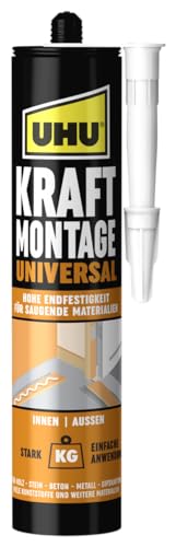 UHU Montagekleber KRAFT MONTAGE UNIVERSAL, Kartusche 470g UHU Montagekleber KRAFT MONTAGE UNIVERSAL, Kartusche 470g von UHU