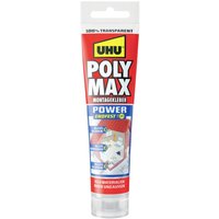 UHU Poly Max® Power Tansparent Klebe- und Dichtmasse Herstellerfarbe Transparent 47845 115 g von UHU