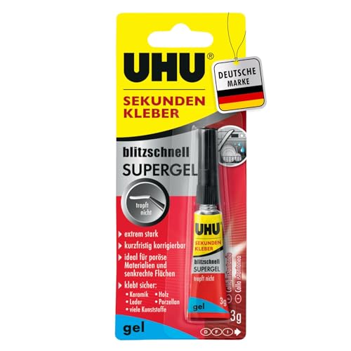UHU Sekundenkleber blitzschnell SUPERGEL 3g von UHU