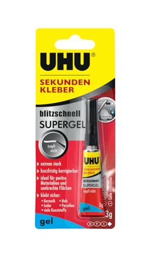 UHU Sekundenkleber blitzschnell SUPERGEL 3g von UHU