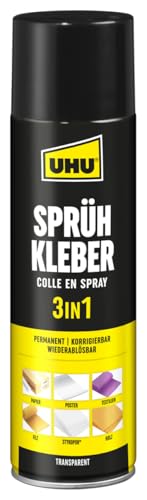 UHU Sprühkleber 3in1, Sprühdose 500ml von UHU