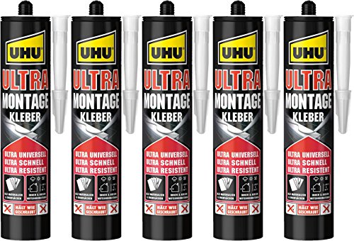 UHU - Ultra Montagekleber (5x Ultra Montagekleber 435 g) von UHU