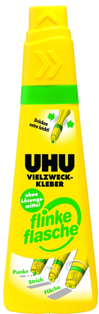 UHU Vielzweckkleber Flinke Flasche 100 g, ohne Lösungsmittel von UHU