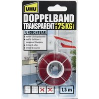 UHU doppelseitiges Klebeband 19 mm  x 1.5 m transparent von UHU