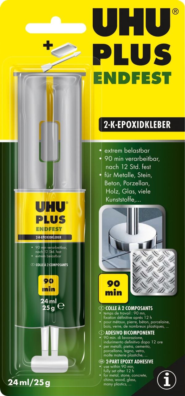 UHU plus endfest 90 min Doppelkammerspritze 25 g von UHU