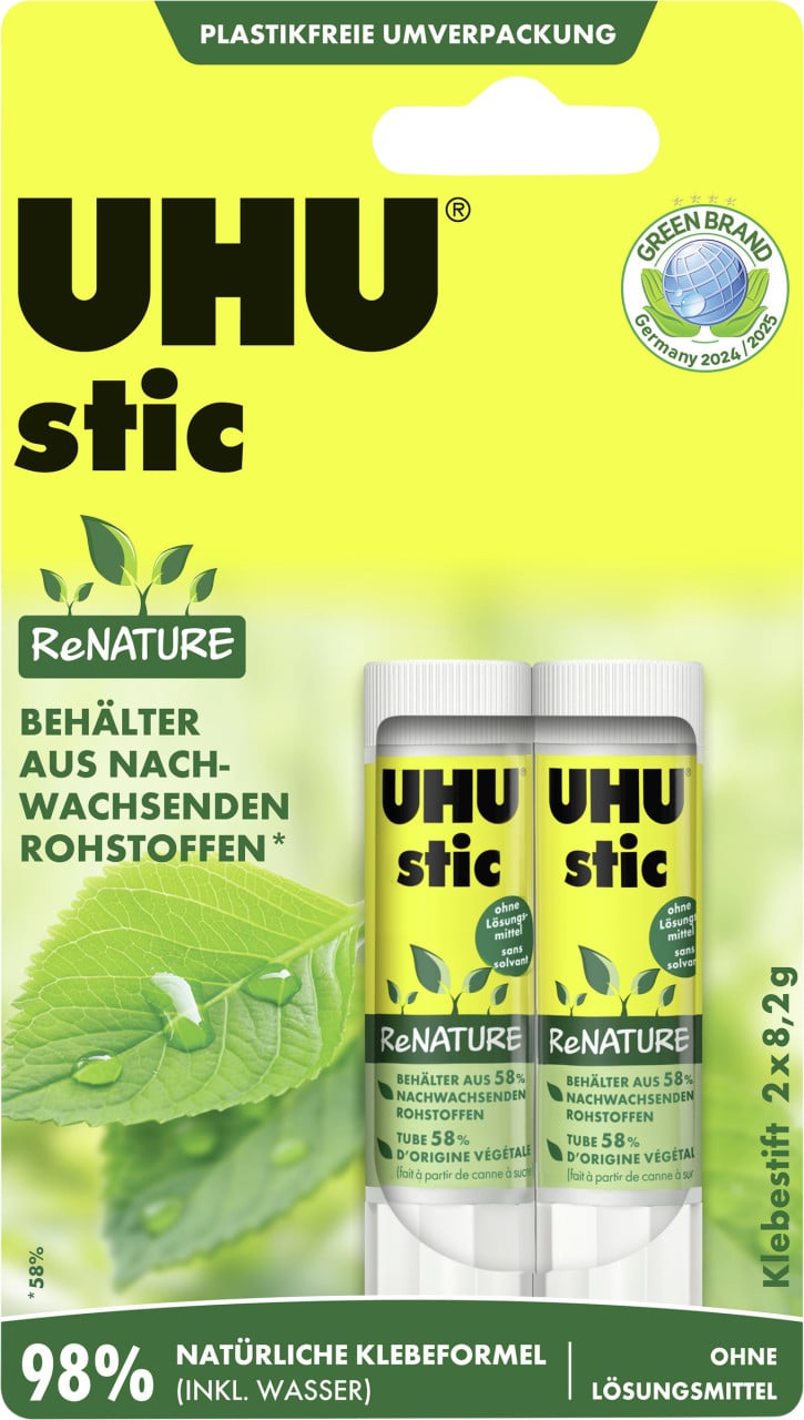 UHU stic ReNATURE 2 x 8,2 g von UHU