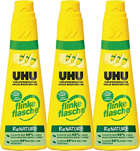 Uhu 46541 - 3 Vielzweckkleber Flinke Flasche, 100 g von UHU