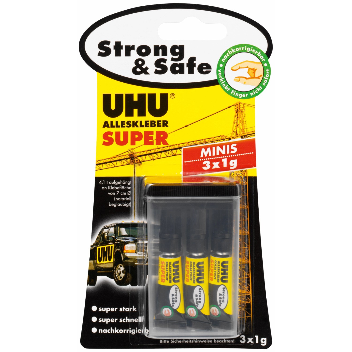 Uhu Alleskleber Super Strong & Safe 3 x 1 g minis Uhu Alleskleber Super Strong & Safe 3 x 1 g minis von UHU