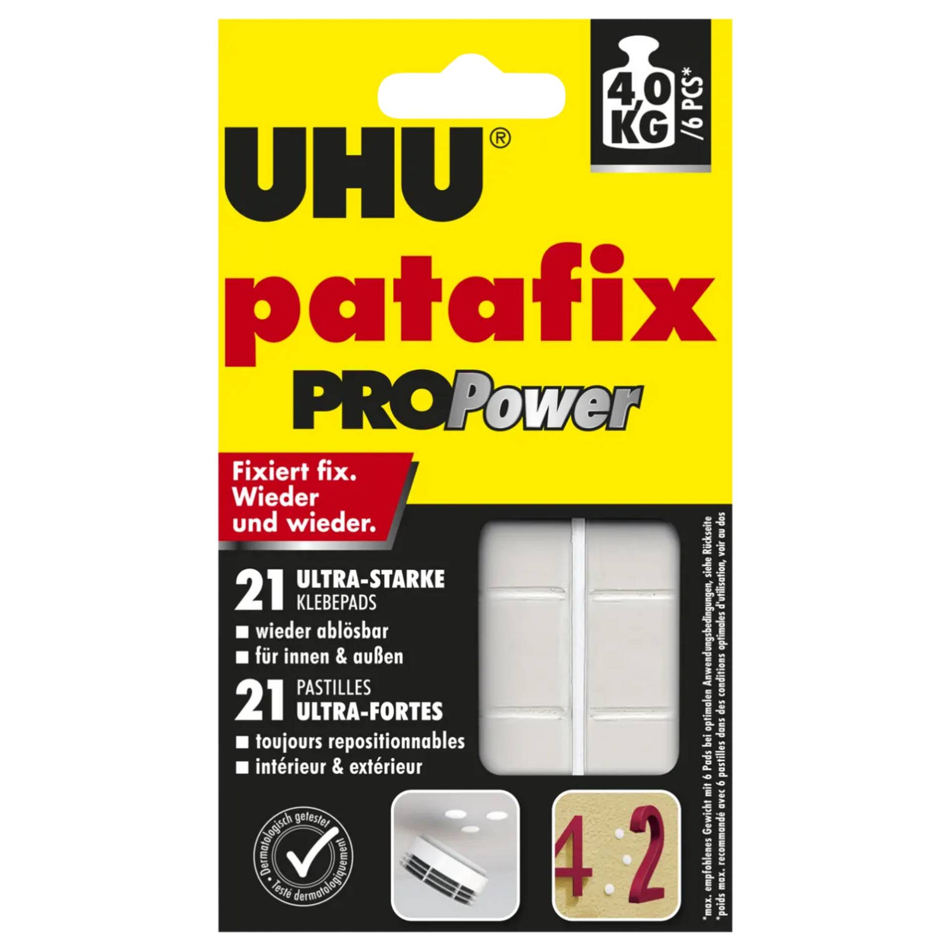 Uhu Klebepads 'patafix Pro Power' weiß 21 Stück Uhu Klebepads 'patafix Pro Power' weiß 21 Stück von UHU
