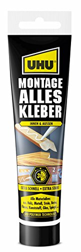 Uhu Montage Alleskleber Tube, Montageklebstoff mit hoher Endfestigkeit für nahezu alle Anwendungen, 165 g von UHU