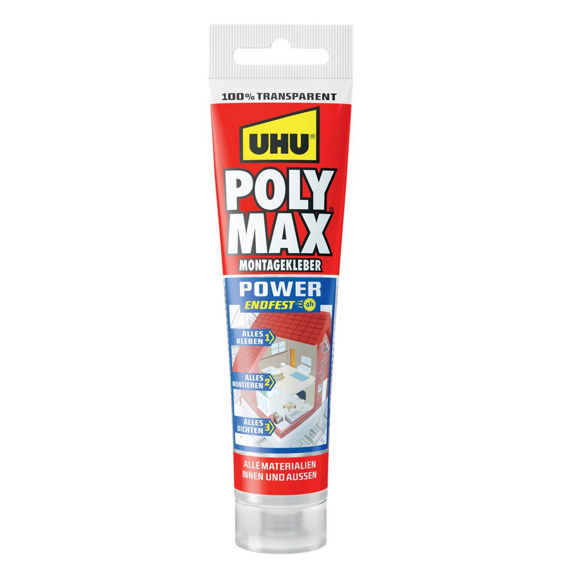 Uhu Montagekleber 'POLY MAX Power' transparent 115 g von UHU